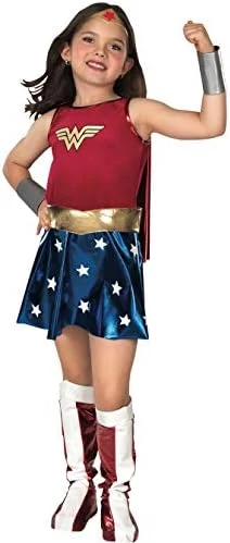 Rubie's Official DC Wonder Woman Deluxe Girls Costume, Kids Fancy Dress Super Hero 10 Rubie's Official DC Wonder Woman Deluxe Girls Costume, Kids Fancy Dress Super Hero - Image 8