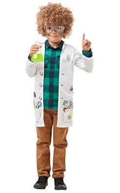 Rubie's Official Mad Scientist Jacket Fancy Dress, Lab Doctor Uniform, Childs