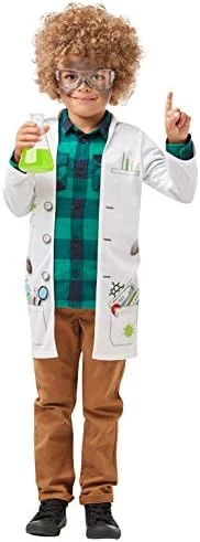 Rubie's Official Mad Scientist Jacket Fancy Dress, Lab Doctor Uniform, Childs 8 Rubie's Official Mad Scientist Jacket Fancy Dress, Lab Doctor Uniform, Childs - Image 6