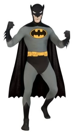 Rubie's Official DC Comics Batman 2nd Skin Costume, Mens Super Hero All In One Fancy Dress