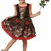 Rubie's Official Red Rose Day Of The Dead Halloween Girls Costume -Rubie's Shop 41ybPQZTe5L