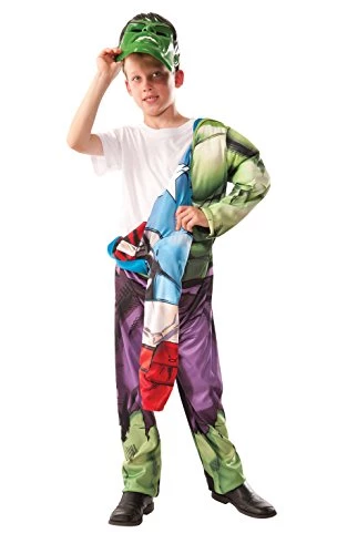 Rubie's Official Marvel Avengers Hulk To Captain America Reversible Deluxe Childs Costume, Kids Superhero Fancy Dress 3 Rubie's Official Marvel Avengers Hulk To Captain America Reversible Deluxe Childs Costume, Kids Superhero Fancy Dress