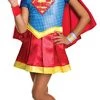 Rubie's Official DC Super Hero Girl's Supergirl Deluxe Costume, Kids Fancy Dress -Rubie's Shop 41zGEamk3zL 1
