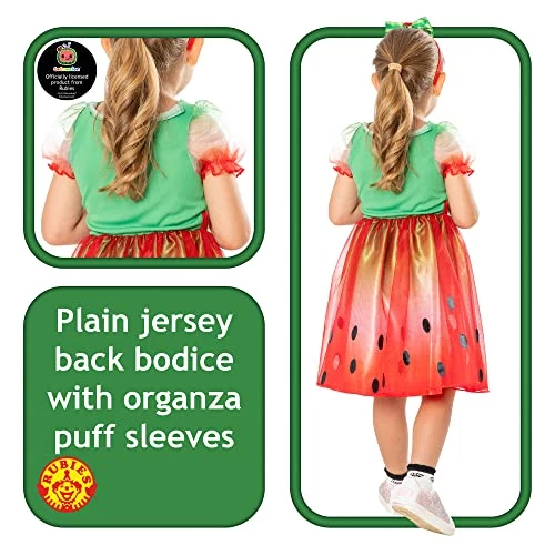 Rubie's Official Moonbug Entertainment, CoComelon Girls Dress, Child Fancy Dress 4 Rubie's Official Moonbug Entertainment, CoComelon Girls Dress, Child Fancy Dress - Image 2