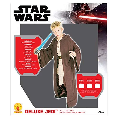 Rubie's Official Disney Star Wars Jedi Hooded Robe, Deluxe Childs 5 Rubie's Official Disney Star Wars Jedi Hooded Robe, Deluxe Childs - Image 3