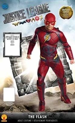 Rubie's Official DC Warner Bros Justice League The Flash Costume, Adult Superhero Fancy Dress 6 Rubie's Official DC Warner Bros Justice League The Flash Costume, Adult Superhero Fancy Dress -Rubie's Shop 51 cPHLYLSL 1