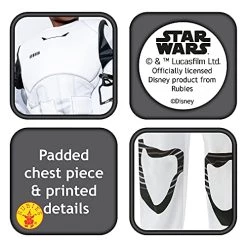 Rubie's Official Disney Star Wars Stormtrooper Deluxe Child Costume, Kids Fancy Dress -Rubie's Shop 510DJEBzlSS 1