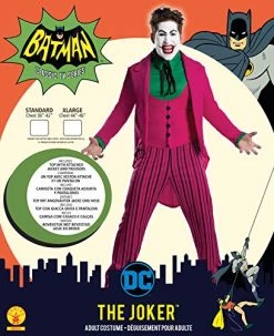 Rubie's Official DC Comic The Joker 1966 Version, Super Villain Adult Costume -Rubie's Shop 510EwhuYmeL