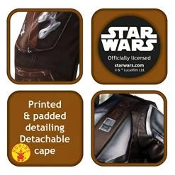 Rubie's Official Disney Star Wars The Mandalorian Kids Costume, Kids Fancy Dress: -Rubie's Shop 510ZntsrmVL 1