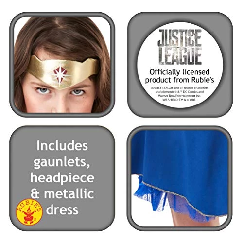 Rubie's Official DC Justice League Wonder Woman, Children Costume 4 Rubie's Official DC Justice League Wonder Woman, Children Costume - Image 2