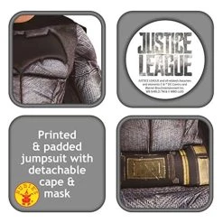 Rubie's Official DC Warner Bros Justice League Batman Costume, Adult Superhero Fancy Dress -Rubie's Shop 511TBekzqGL