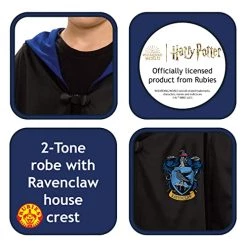 Rubies Official Harry Potter Ravenclaw Child Robe, Kids Fancy Dress 9 Rubies Official Harry Potter Ravenclaw Child Robe, Kids Fancy Dress -Rubie's Shop 512kkY2zFxL