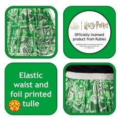 Rubie's Official Harry Potter Slytherin Child Tutu, Kids Fancy Dress, One Size Age 7-10 Years (3013169-10) 10 Rubie's Official Harry Potter Slytherin Child Tutu, Kids Fancy Dress, One Size Age 7-10 Years (3013169-10) -Rubie's Shop 513J2Vsh7SL