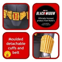 Rubies Official Marvel Black Widow Movie, Women's Deluxe Fancy Dress Costume -Rubie's Shop 513YuQORHBS