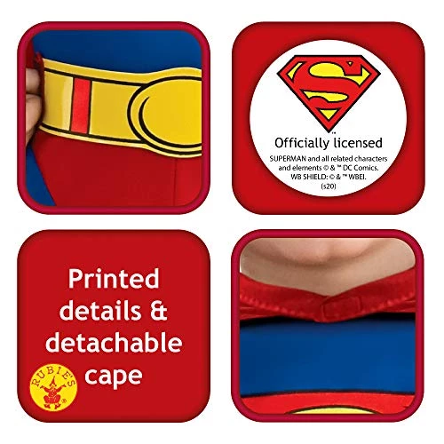 Rubie's Official Superman Child Costume, Kids Fancy Dress 5 Rubie's Official Superman Child Costume, Kids Fancy Dress - Image 3