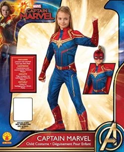 Rubie's Official Marvel, Captain Marvel Hero Suit Classic Childs Costume, Kids Superhero Fancy Dress -Rubie's Shop 51600ZGmGL 2