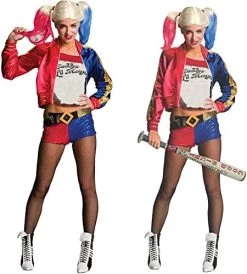 Rubie's Official DC Comics Suicide Squad Harley Quinn, Ladies Fancy Dress Halloween Villain Costume 15 Rubie's Official DC Comics Suicide Squad Harley Quinn, Ladies Fancy Dress Halloween Villain Costume -Rubie's Shop 51655gRLI5L. AC 1