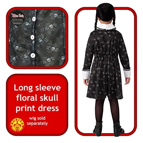 Rubie's Official Addams Family Wednesday Addams Child Costume 4 Rubie's Official Addams Family Wednesday Addams Child Costume - Image 2