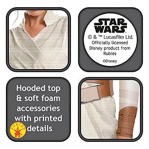 Rubie's Official Disney Star Wars Ep 9 Rey Deluxe Ladies Costume, Adult Fancy Dress 5 Rubie's Official Disney Star Wars Ep 9 Rey Deluxe Ladies Costume, Adult Fancy Dress - Image 3