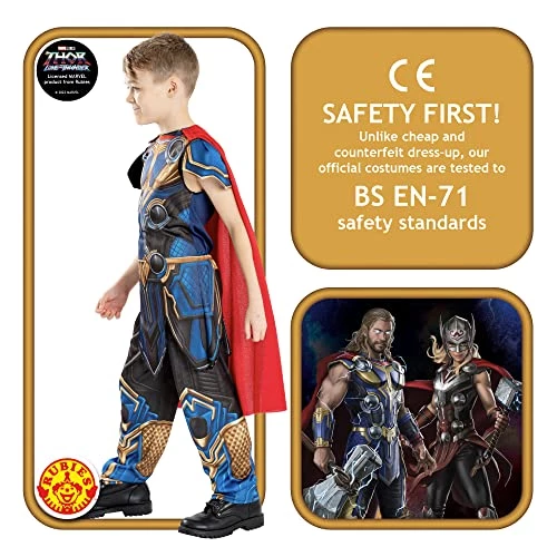 Rubies Official Marvel Thor: Love And Thunder Thor Classic Child Costume, Kids Fancy Dress 5 Rubies Official Marvel Thor: Love And Thunder Thor Classic Child Costume, Kids Fancy Dress - Image 3