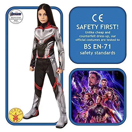 Rubie's Official Marvel Avengers Endgame Team Suit Classic Childs Unisex Costume, Kids Superhero Fancy Dress 4 Rubie's Official Marvel Avengers Endgame Team Suit Classic Childs Unisex Costume, Kids Superhero Fancy Dress - Image 2
