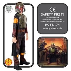 Rubie's Official Star Wars Book Of Boba Fett - Boba Fett Deluxe Child Costume, Kids Fancy Dress -Rubie's Shop 51AcBYvHUJL