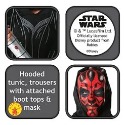 Rubie's Official Child's Disney Star Wars Darth Maul Child Costume, Kids Fancy Dress -Rubie's Shop 51AeKJCoETS 1