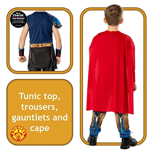 Rubie's Official Marvel Thor: Love And Thunder Thor Deluxe Child Costume, Kids Fancy Dress 4 Rubie's Official Marvel Thor: Love And Thunder Thor Deluxe Child Costume, Kids Fancy Dress - Image 2