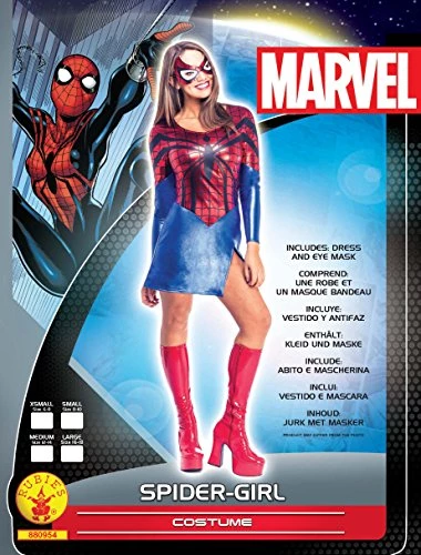 Rubie's Official Marvel Spider-Girl Dress Adult Costume, Superhero Fancy Dress 4 Rubie's Official Marvel Spider-Girl Dress Adult Costume, Superhero Fancy Dress - Image 2