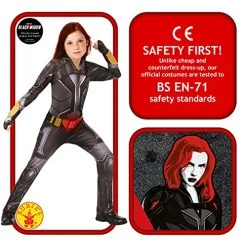 Rubie's Official Marvel Black Widow Movie Costume, Childs Superhero Kids Fancy Dress -Rubie's Shop 51CMlvGd0IS 2