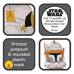 Rubie's Official Child's Disney Star Wars Clone Trooper Cody Child Costume, Kids Fancy Dress -Rubie's Shop 51CREJrgqOS