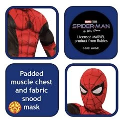 Rubie's Official Marvel Spider-Man No Way Home Deluxe Childs Black And Red Costume, Kids Superhero Fancy Dress -Rubie's Shop 51CeQnDG4TL