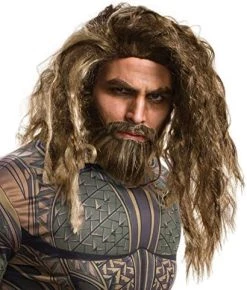Rubie's Men's Blonde Official DC Justice League Aquaman Wig And Beard Set, Brown, One Size UK 5 Rubie's Men's Blonde Official DC Justice League Aquaman Wig And Beard Set, Brown, One Size UK -Rubie's Shop 51Cz1jJkiVL. AC