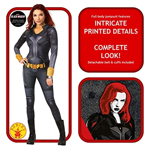 Rubies Official Marvel Black Widow Movie, Women's Deluxe Fancy Dress Costume 4 Rubies Official Marvel Black Widow Movie, Women's Deluxe Fancy Dress Costume - Image 2