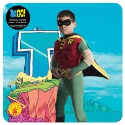 Rubie's Official DC Comic Teen Titan Robin Muscle Chest Child Costume, Superhero Fancy Dress -Rubie's Shop 51DOdPzBz1L