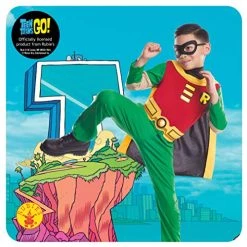 Rubie's Official DC Comic Teen Titan Robin Child Costume, Superhero Fancy Dress -Rubie's Shop 51DiDJSddL