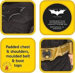 Rubie's Official DC Comics Dark Knight Rises Batman Adult Costume, Deluxe Muscle Chest Style 9 Rubie's Official DC Comics Dark Knight Rises Batman Adult Costume, Deluxe Muscle Chest Style -Rubie's Shop 51EjkMi9AL