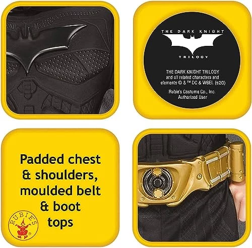 Rubie's Official DC Comics Dark Knight Rises Batman Adult Costume, Deluxe Muscle Chest Style 5 Rubie's Official DC Comics Dark Knight Rises Batman Adult Costume, Deluxe Muscle Chest Style - Image 3