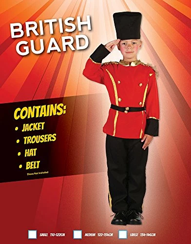 Bristol Novelty British Guard Costume (L) Childs Age 7 - 9 Years 4 Bristol Novelty British Guard Costume (L) Childs Age 7 - 9 Years - Image 2