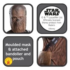 Rubie's Official Disney Star Wars Chewbacca Childs Costume, Kids Fancy Dress -Rubie's Shop 51FB1Hk8RQL 1
