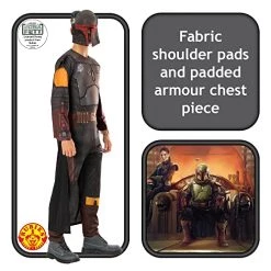 Rubie's Official Star Wars Book Of Boba Fett - Boba Fett Costume, Adult Fancy Dress -Rubie's Shop 51FmVItY5aL