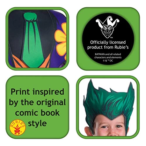 Rubie's Official DC Comics The Joker Child's Costume, Super Villain 4 Rubie's Official DC Comics The Joker Child's Costume, Super Villain - Image 2
