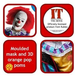 Rubie's Official Pennywise Deluxe Adult Costume Clown - IT The Movie -Rubie's Shop 51GuZG iIBL 1