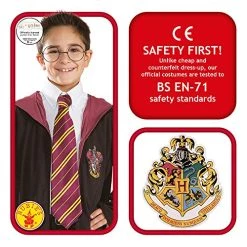 Rubie's Official Harry Potter Gryffindor Tie Costume Accessory - One Size, Multi-Coloured 7 Rubie's Official Harry Potter Gryffindor Tie Costume Accessory - One Size, Multi-Coloured -Rubie's Shop 51H 92q47CL