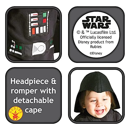 Rubie's Official Disney Star Wars Toddler Darth Vader, Children Costume - Toddler - 24 Months 5 Rubie's Official Disney Star Wars Toddler Darth Vader, Children Costume - Toddler - 24 Months - Image 3