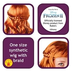 Rubie's Official Disney Frozen 2, Anna Wig, Ladies Fancy Dress Accessory, One Size -Rubie's Shop 51HRo4jiWnL