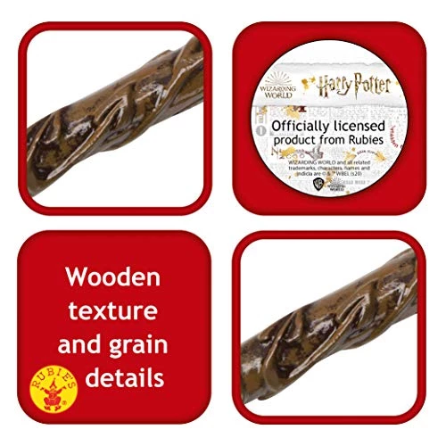 Rubie's Official Harry Potter Hermione Deluxe Wand, Wizard Costume Accessory 4 Rubie's Official Harry Potter Hermione Deluxe Wand, Wizard Costume Accessory - Image 2