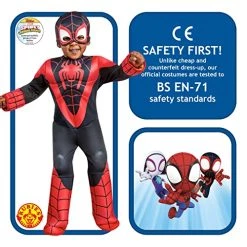 Rubies Official Marvel Spidey And His Amazing Friends Spinn Deluxe Toddler Costume -Rubie's Shop 51I2NDXKokL