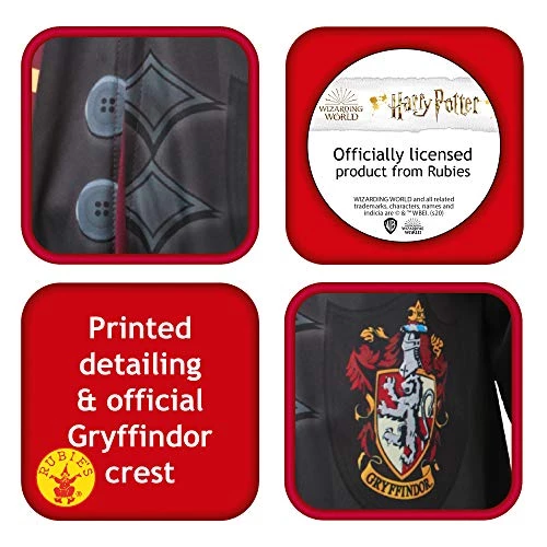 Rubie's Official Harry Potter Gryffindor Printed Classic Robe, Childs Costume 5 Rubie's Official Harry Potter Gryffindor Printed Classic Robe, Childs Costume - Image 3