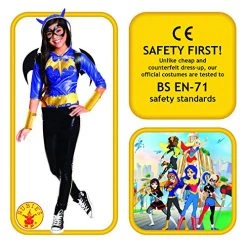 Rubie's Official DC Super Hero Girl's Batgirl Deluxe Costume, Kids Fancy Dress -Rubie's Shop 51INwneoAL 2